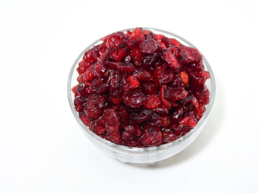 cranberries sliced