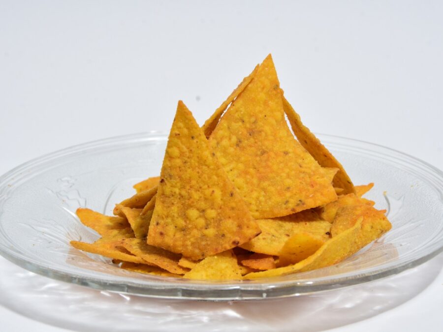 Cheese nacho homemade chips