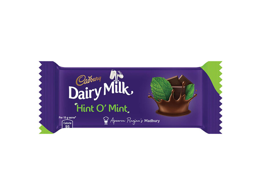 Cadbury Dairy Milk Hint o Mint Chocolate Bar Bars